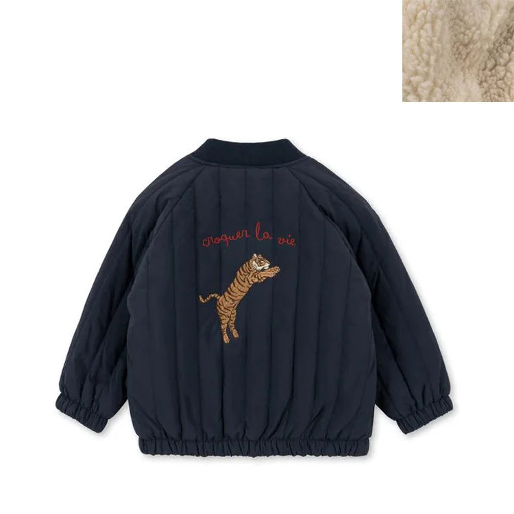 Children's Jackets 2024 Fall And Winter New Cartoon Fashion Boys And Girls Coat Cotton Warm Korean Jacket Children's Clothing