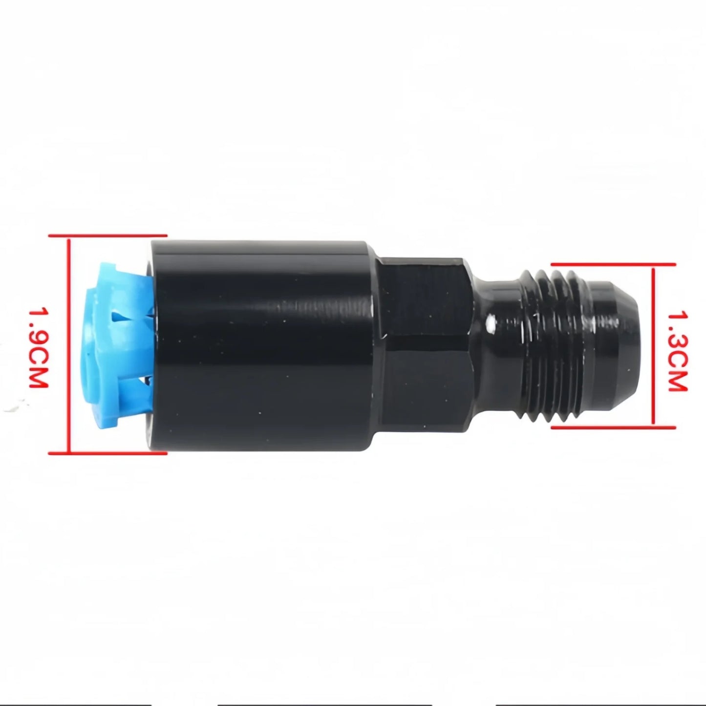 1Pcs Quick Connect 6AN AN6 Male To 3/8", 5/16" AN8 8AN Quick Disconnect Male Push On EFI Fitting Fuel Adapter Aluminium Black