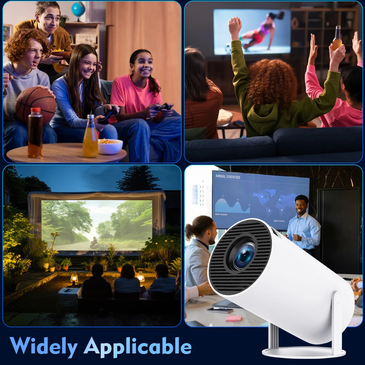 Magcubic HY300 Pro 4K HD Projector Android11 Dual Wifi6