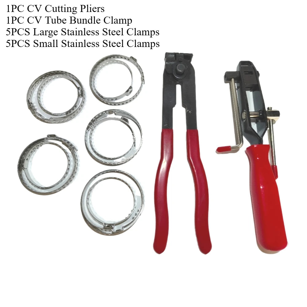 Car Silicone Universal CV Boot Kit Clamp Track Drive Shaft Ball Joint Boot Connector Kit