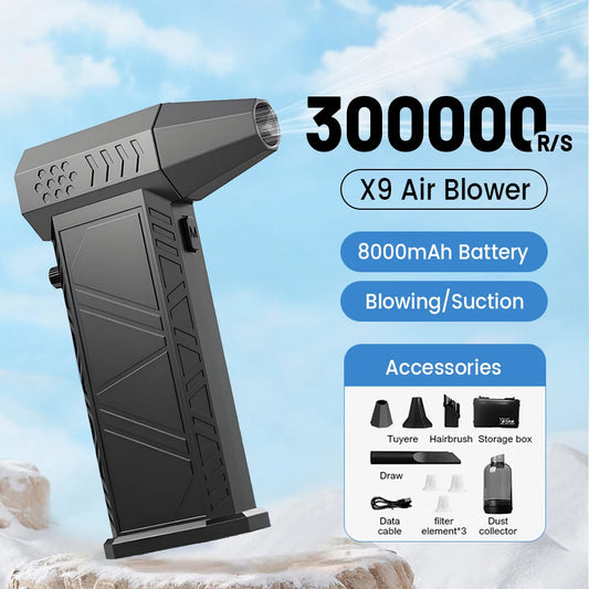 X9 Turbo Fan Jet 300000RPM Turbo Jet Blower Brushless Vacuum Cleaner