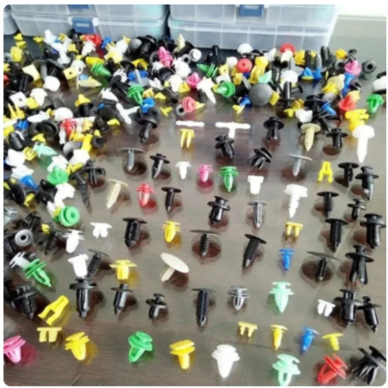 KJOY Brand 200/500pcs Universal Hybrid Car Bumper Engine Expansion Rivet Door Trim Panel Snap  car interior