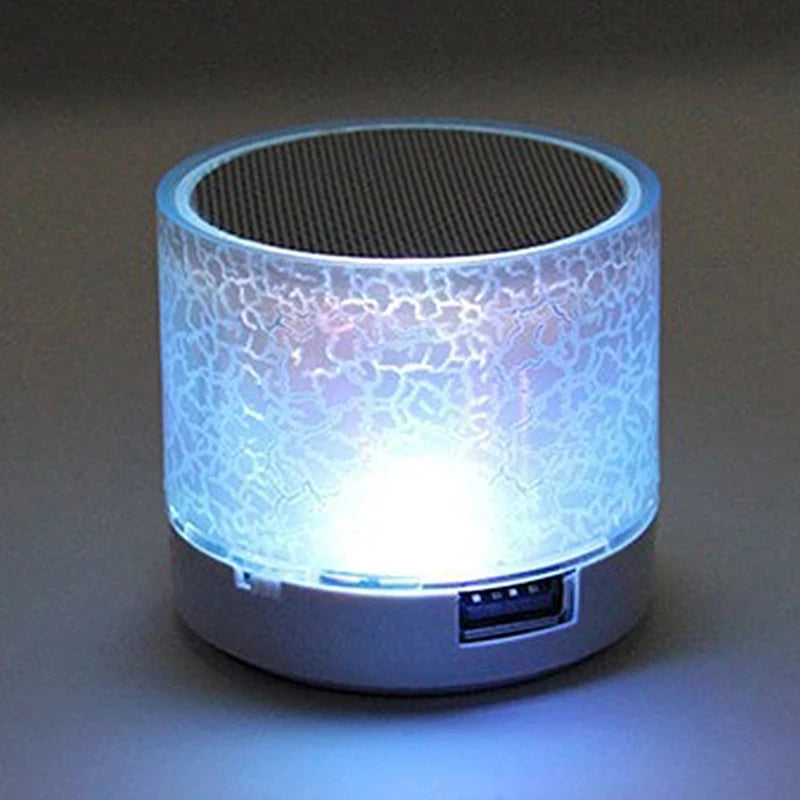 Universal Mini Bluetooth Speaker Wireless Speaker Colorful LED TF Card USB Subwoofer Portable MP3 Music Sound Column For Phones