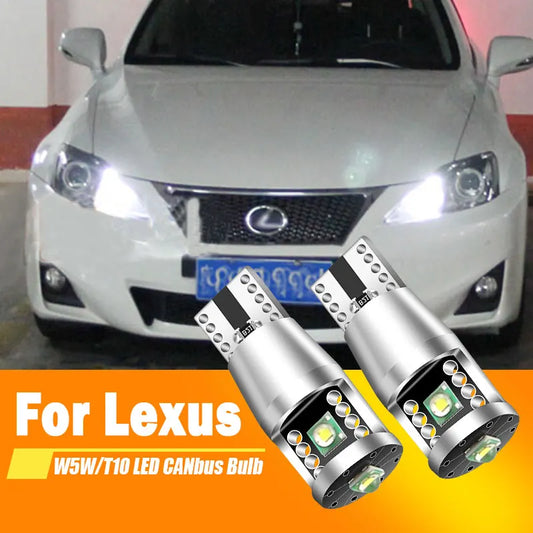 LED IS250 IS350 IS F LX470 LX570 LS430 LS460 LS600H RX400H RX350 LED Light Parking Lamp W5W T10 CANbus WHite