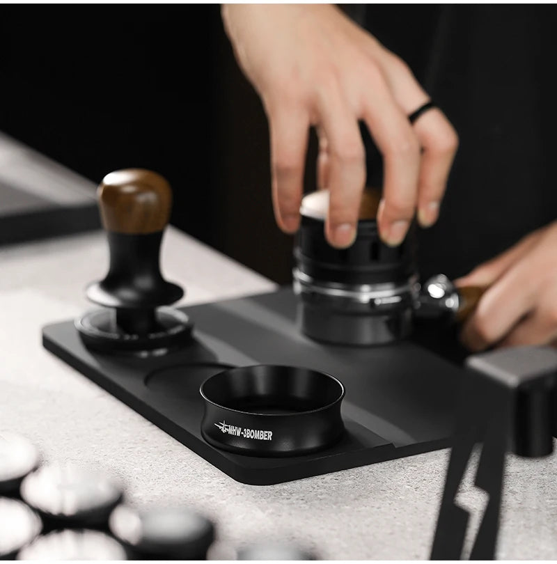 MHW-3BOMBER 58MM Magnetic Dosing Funnel with 10 Magnets Espresso Dosing Ring