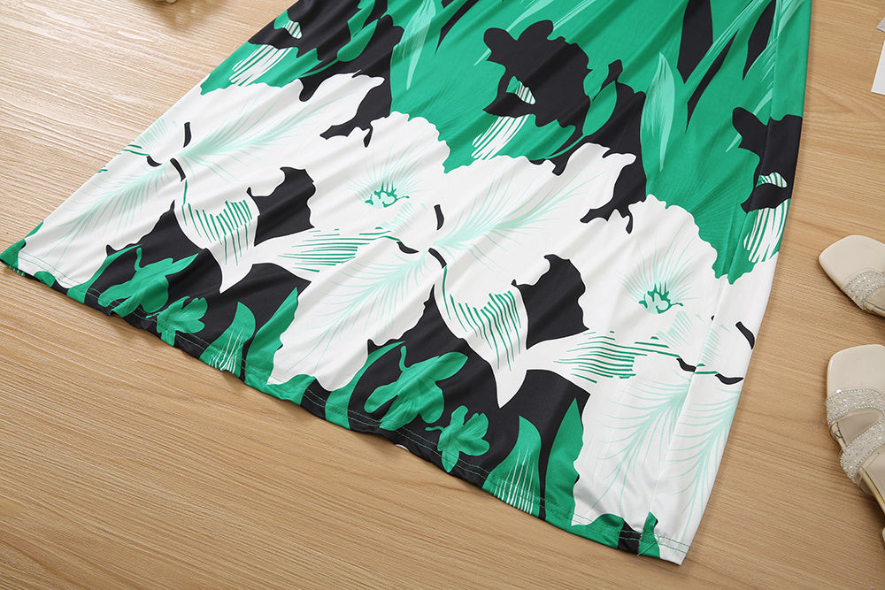 Floral Print Cami Dress, Crew Neck Mini Strap Dress, Casual Every Day Dress, Women's Clothing